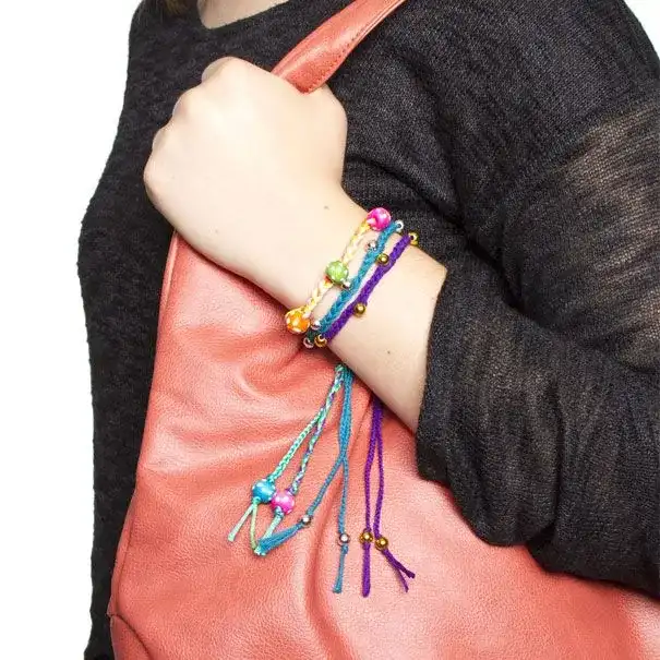 Beaded Braid Bracelet craft activity