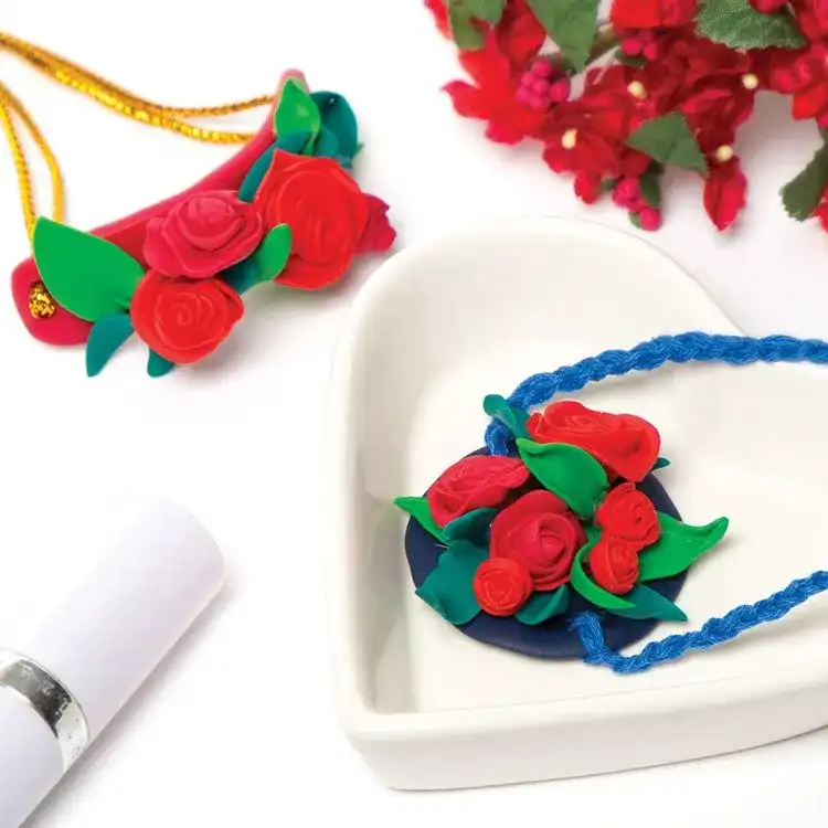 Polymer Clay Rose Bracelet craft activity