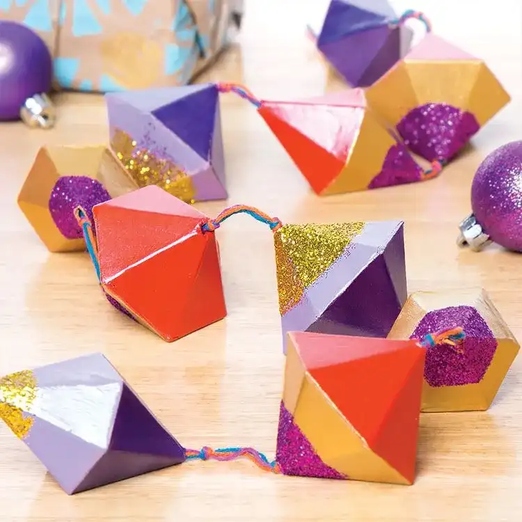 Diamond String Garland craft activity