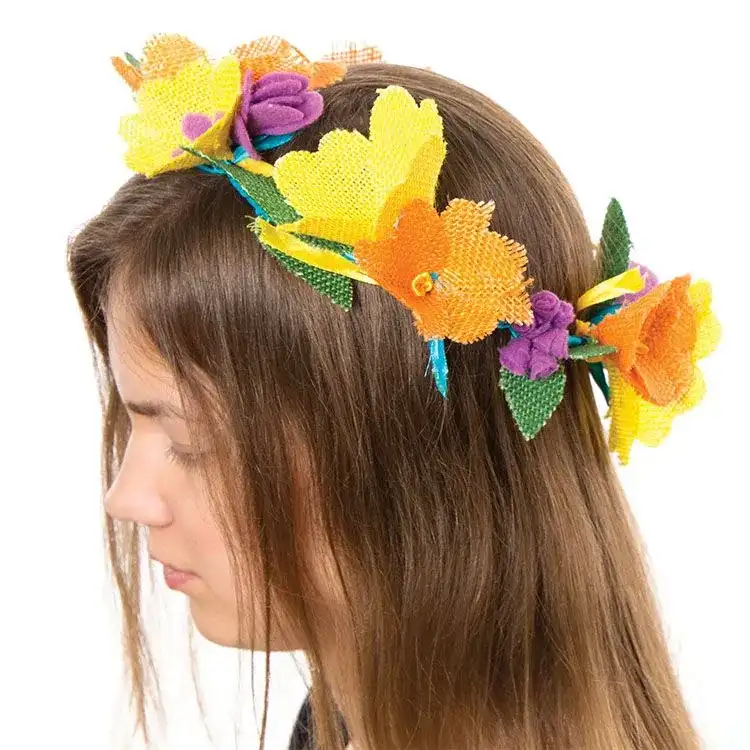 Spring Floral Crown craft activity