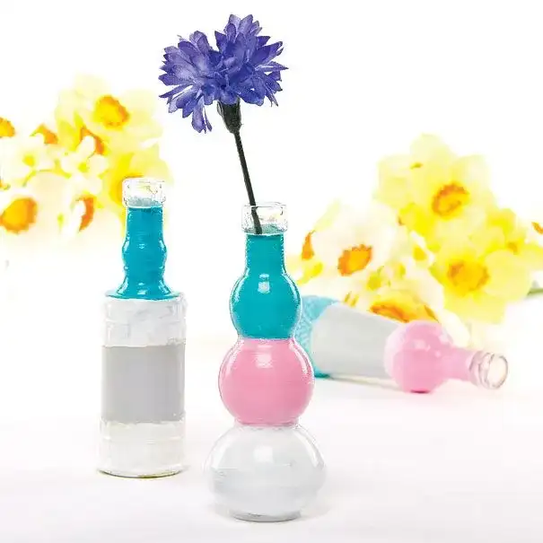 Colour Block Mini Bottles craft activity