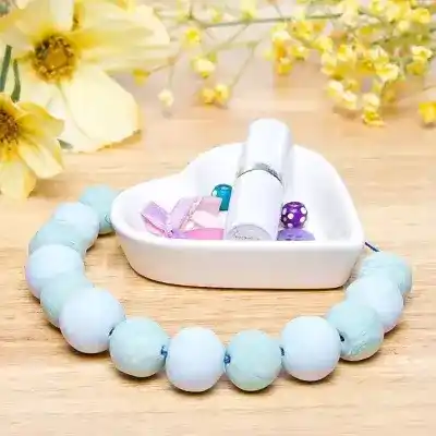 Marbled Beads craft activity