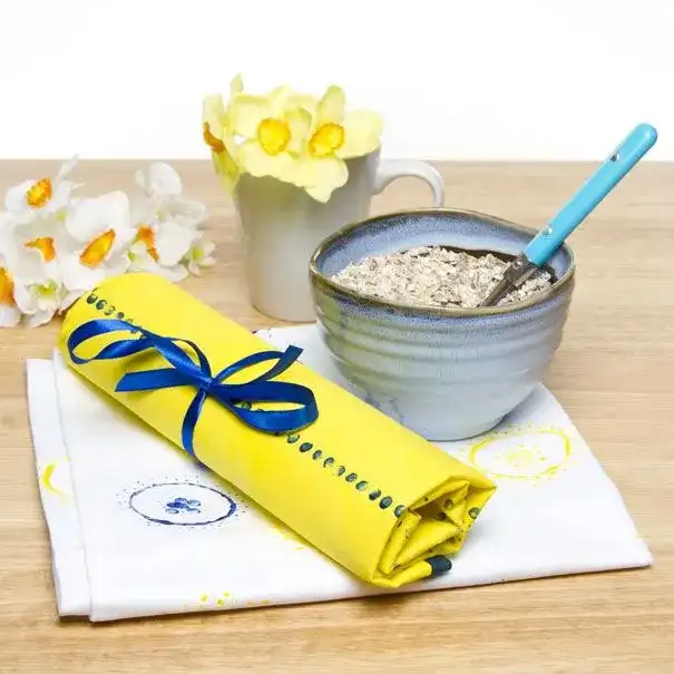 Dandelion Print Tea Towels craft activity