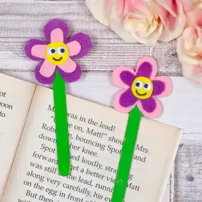 Flower Bookmarks craft activity
