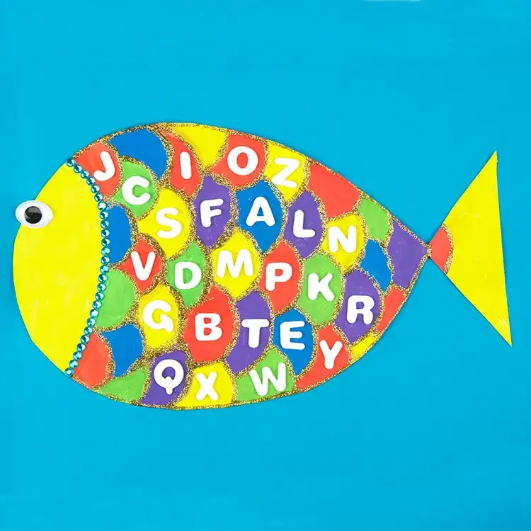 Fish Scale Word Jumble craft activity