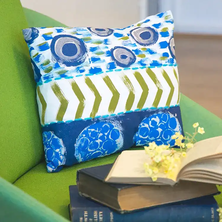 Printed Fabric Cushion craft activity