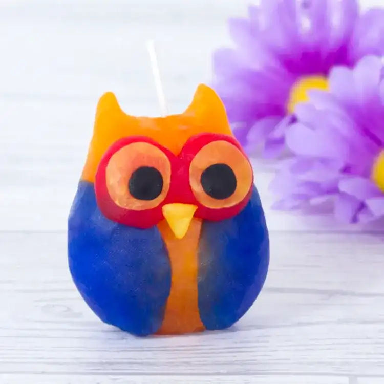 Owl Candle craft activity