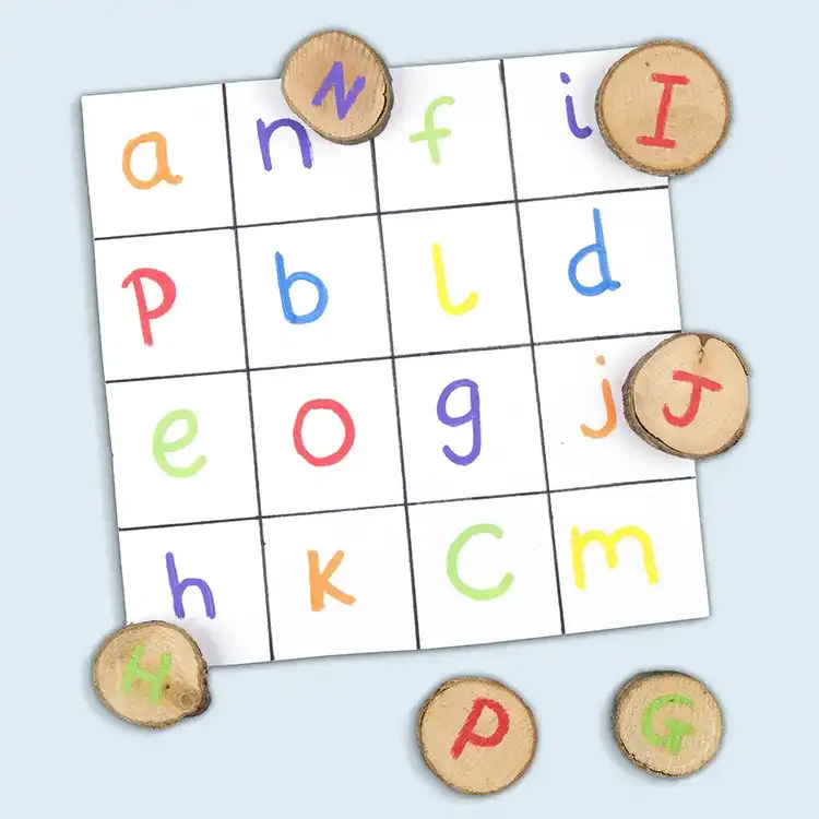 Upper & Lowercase Matching Board craft activity