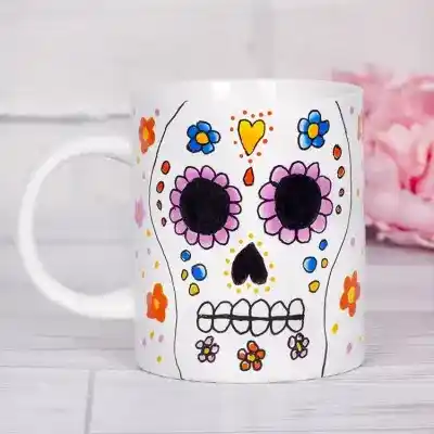 Sugar Skull Mug craft activity