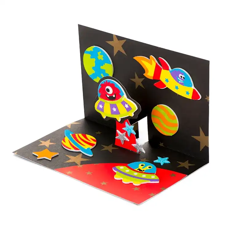 Pop-Up Space Card craft activity