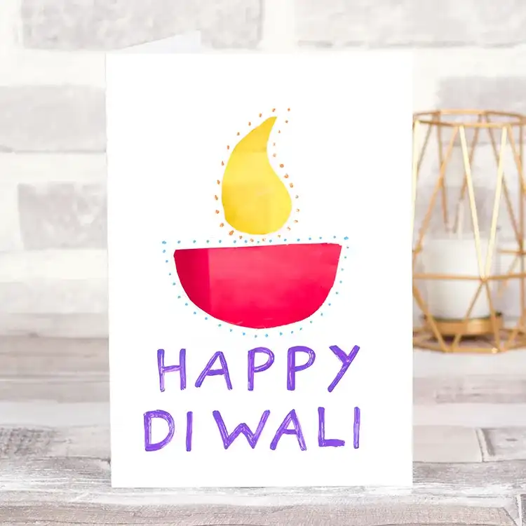 Diwali Aperture Card craft activity