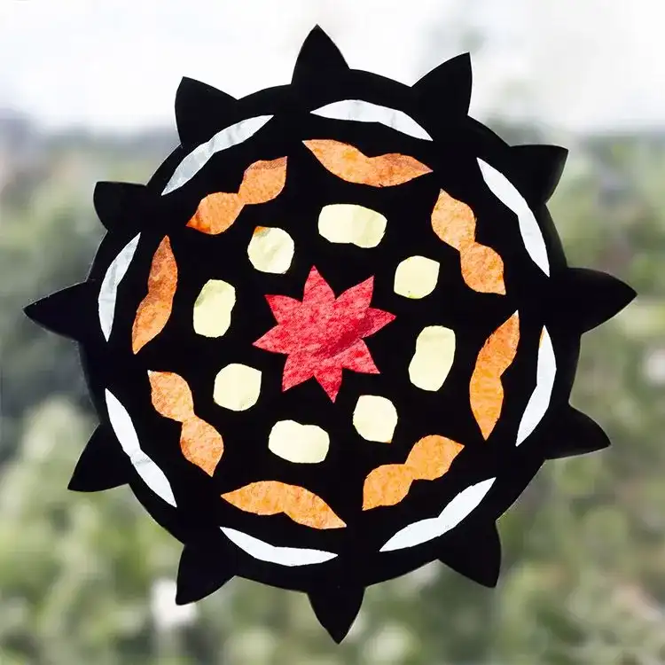 Rangoli Suncatcher craft activity