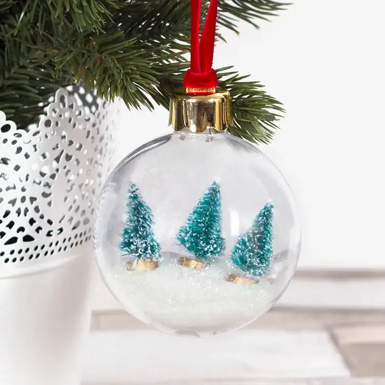 Winter Scene Bauble craft activity
