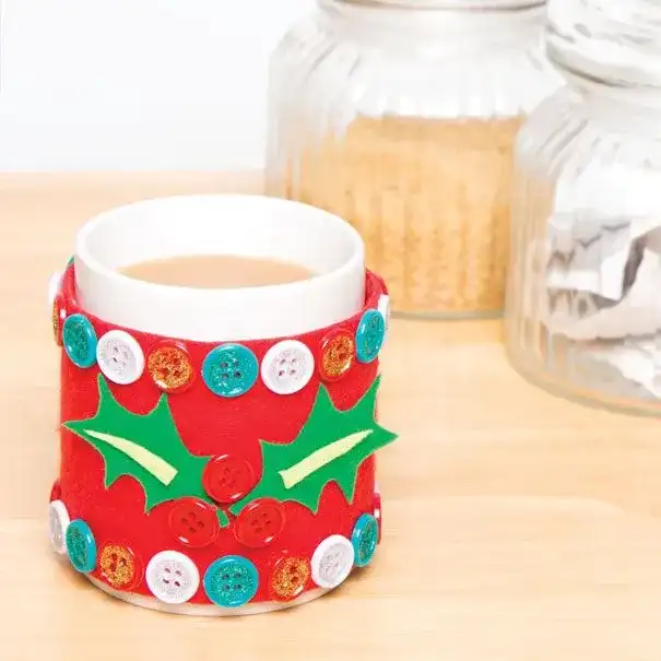 Felt Christmas Cup Warmer craft activity