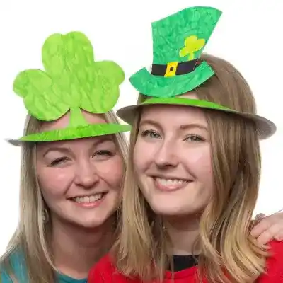 Shamrock and Leprechaun Hats craft activity
