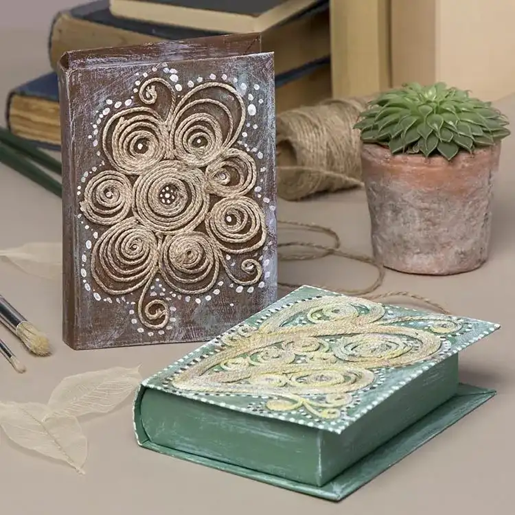 String Patterned Box craft activity