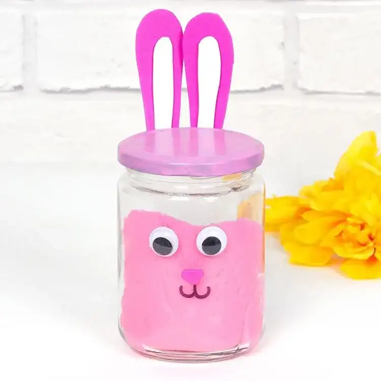 Bunny Slime Jar craft activity