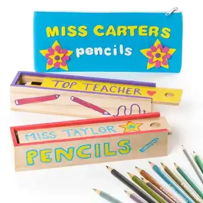 Teacher Pencil Box & Case craft activity