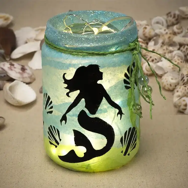 Mermaid Night Light craft activity