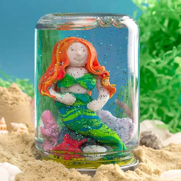 Mermaid Glitter Globe craft activity