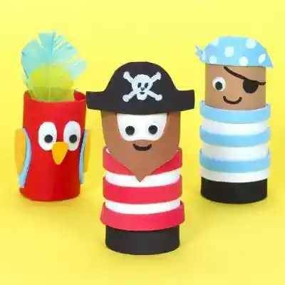 Pirate Tube Puppets craft activity