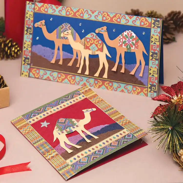 Christmas Camels Card craft activity