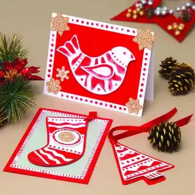 Scandi-Style Stencil Card craft activity