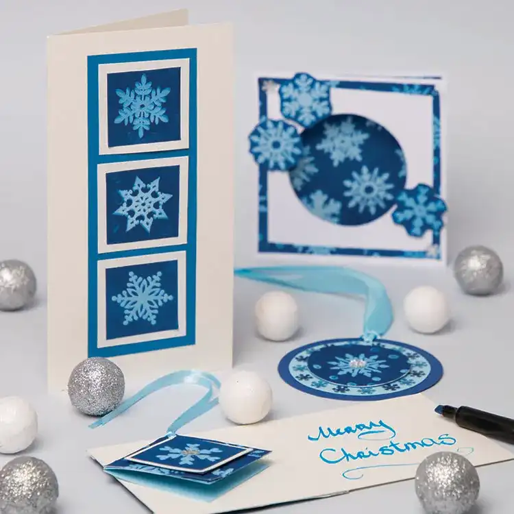 Snowflake Cards craft activity