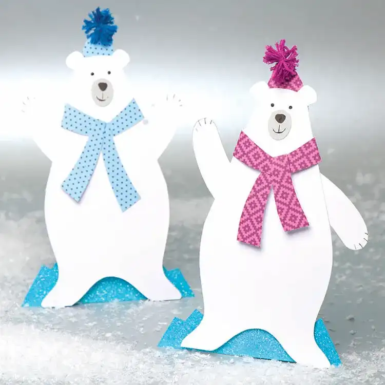 Polar Bear Cards craft activity