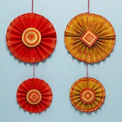 Folded Fan Decoration craft activity