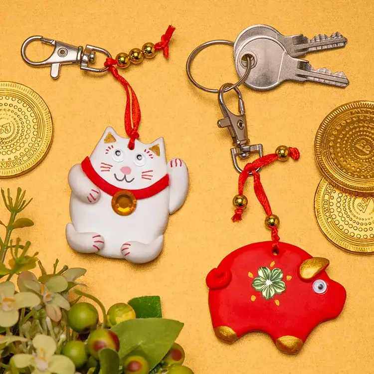 Lucky Key Rings craft activity