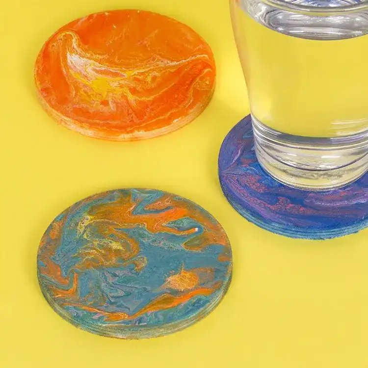 Dirty Pour Coasters craft activity