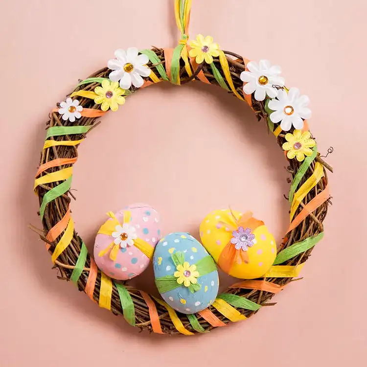 Easter Wreath craft activity