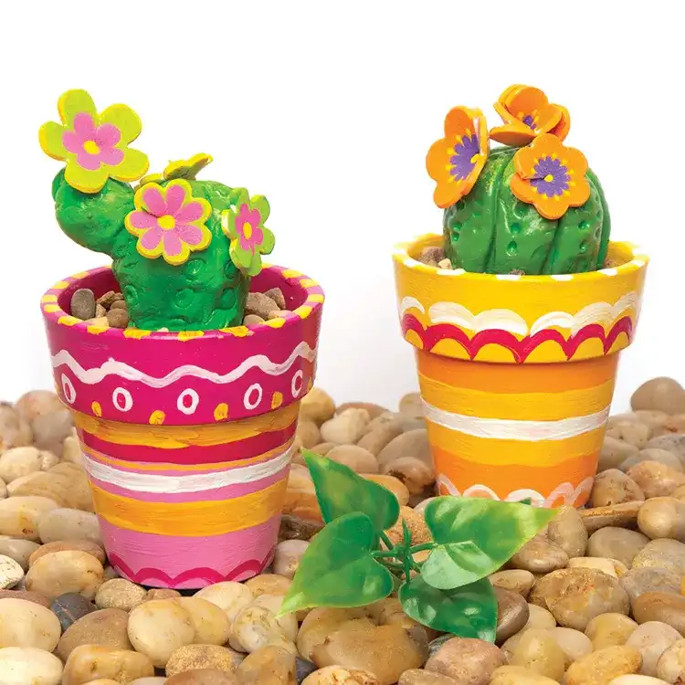 Cacti Flowerpot Cuties craft activity
