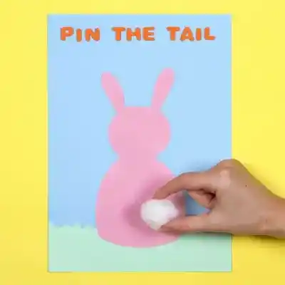 Pin the Tail on the Bunny craft activity