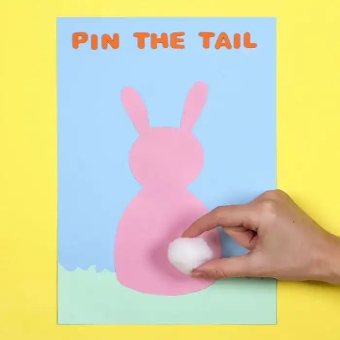 Pin the Tail on the Bunny craft activity