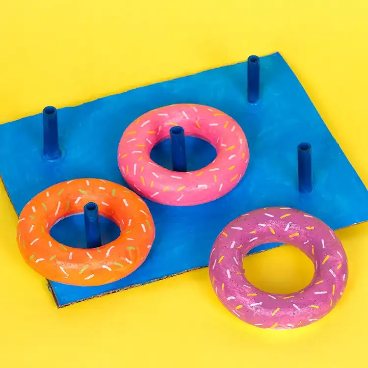 Doughnut Ring Toss Game craft activity