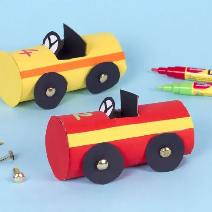 Cardboard Tube Racers craft activity