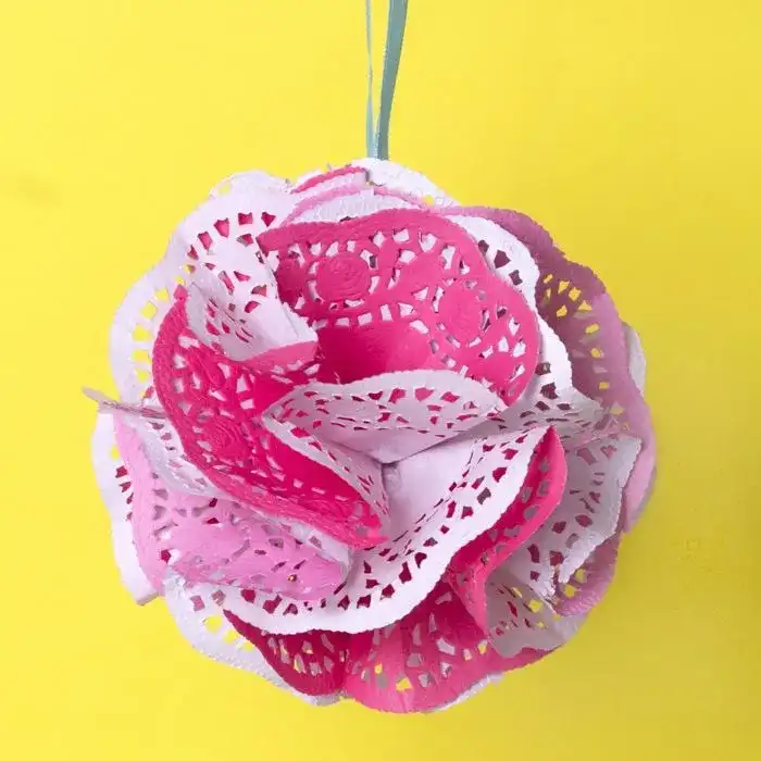 Doily Hanging Decoration craft activity