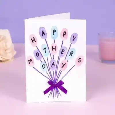 Fingerprint Balloon Card craft activity