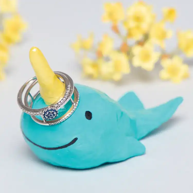 Narwhal Jewellery Holder craft activity