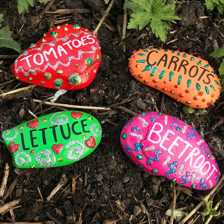 Veggie Plot Markers craft activity