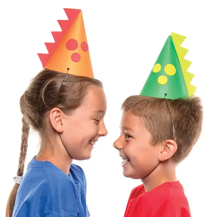 Dinosaur Party Hats craft activity