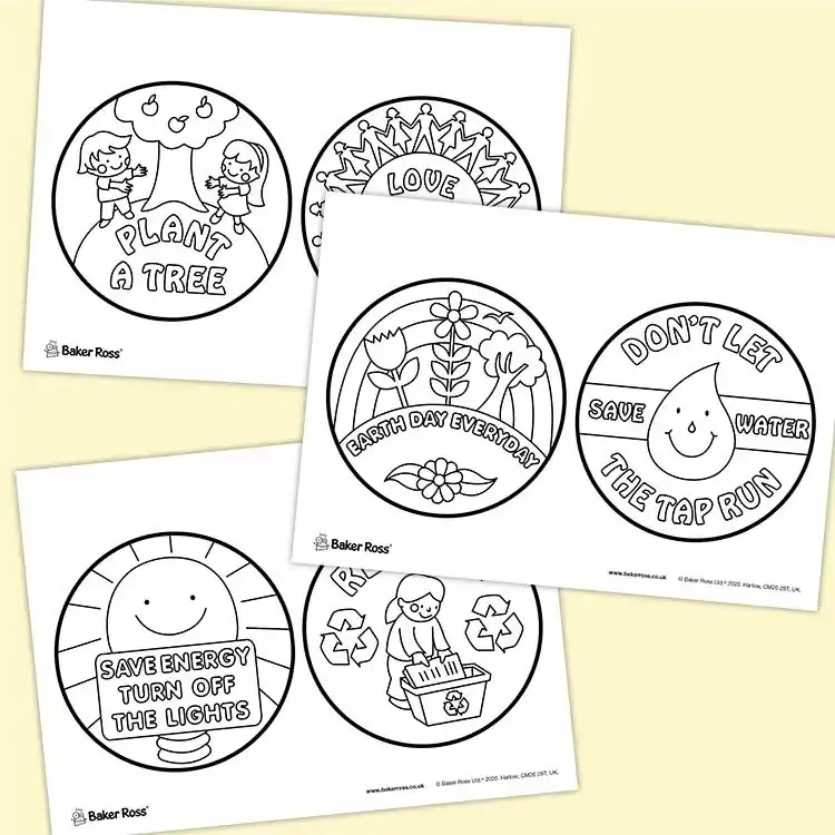 Earth Day Pictures craft activity