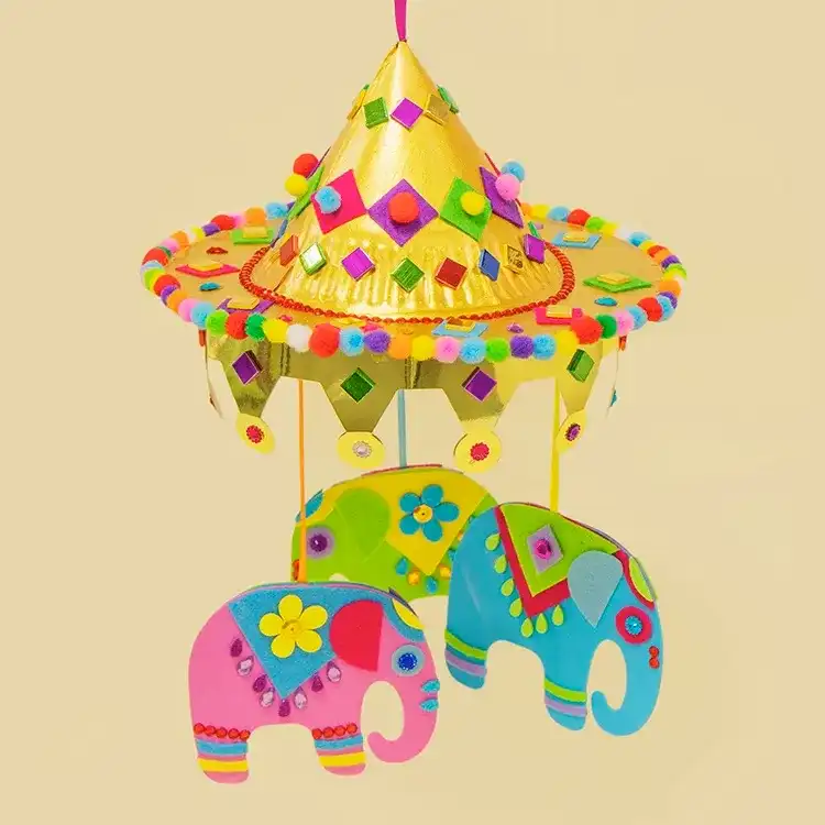 Elephant Mobile Decoration craft activity