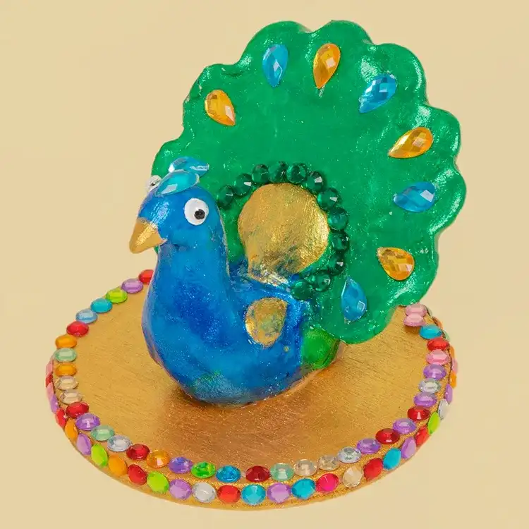 Peacock Ornament craft activity