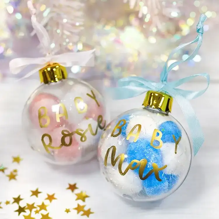 Personalised Baby Bauble craft activity