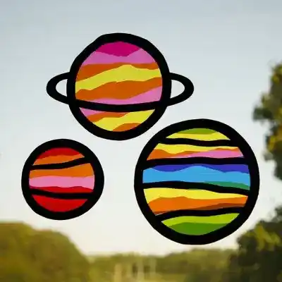 Glowing Planets craft activity