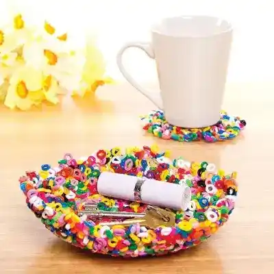 Fuse Bead Bowl and Coaster craft activity