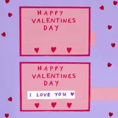 Secret Valentine Message craft activity